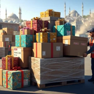 شحن الطرود والهدايا إلى سوريا